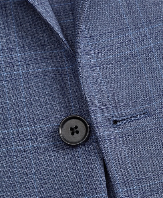 Regent Fit BrooksCool® Subtle Plaid Suit