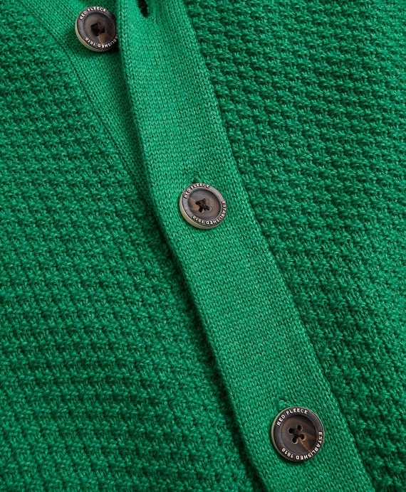 Textured Shawl-Collar Cardigan Sweater