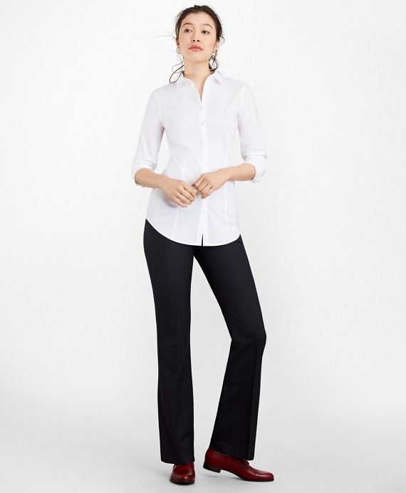 Tailored-Fit Performance Non-Iron COOLMAX® Poplin Shirt