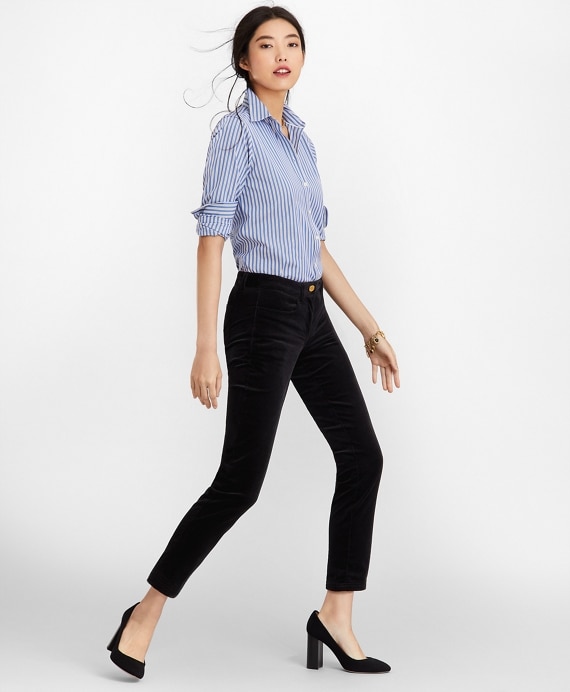 Classic-Fit Striped Cotton Poplin Luxury Shirt