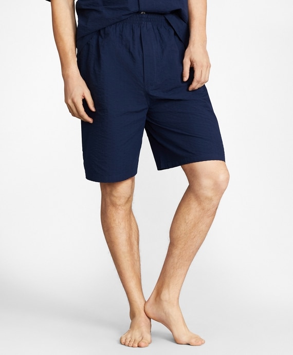 Seersucker Tonal Stripe Short Pajamas