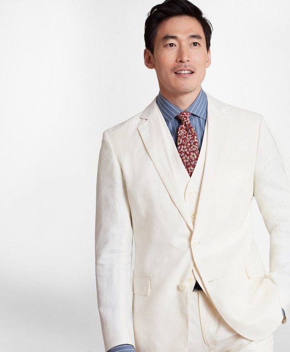 Regent Fit Three-Piece Irish Linen Suit