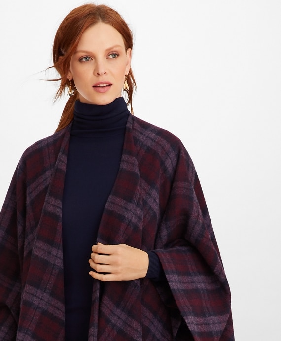Tartan Wool Ruana