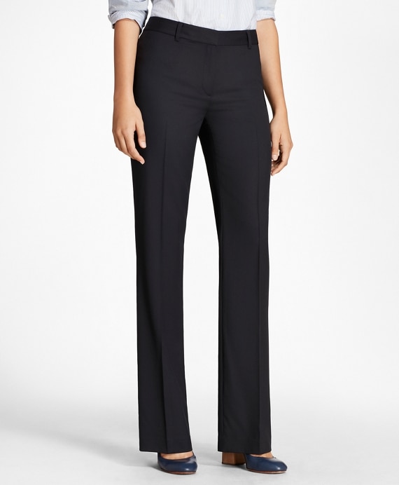 Petite Wool Wide-Leg Pants