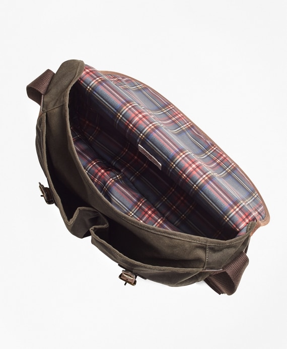 Waxed Canvas & Leather Messenger Bag