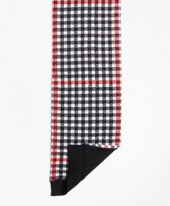 Girls Wool Blend Windowpane Scarf