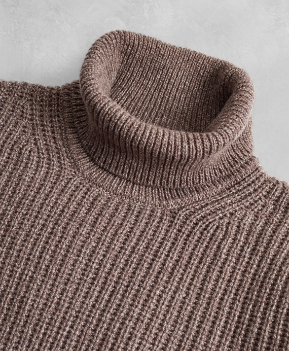 Golden Fleece® Wool-Cashmere Turtleneck Sweater