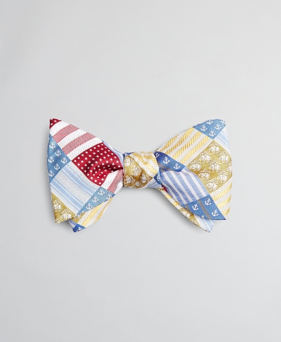 Multi-Patchwork Bow Tie