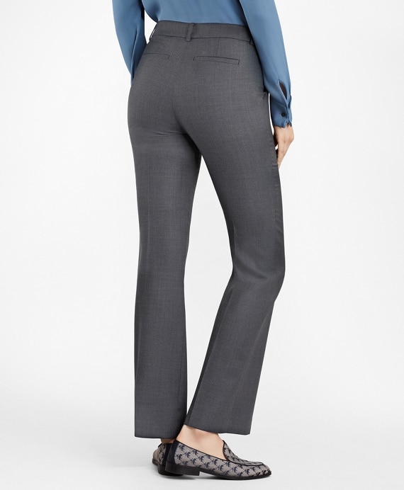 Petite Bird's-Eye Stretch-Wool Pants