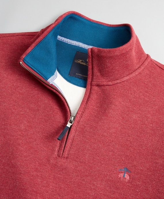 Brushed French Terry Half-Zip