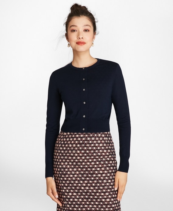 Merino Wool Cropped Cardigan