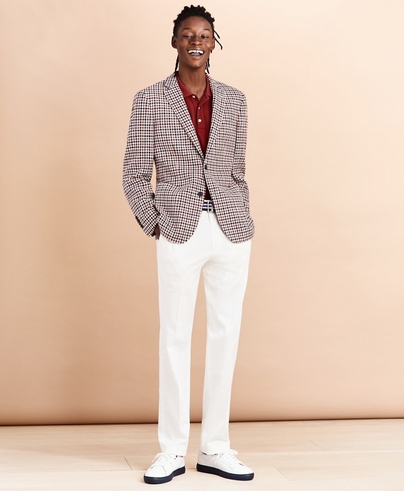 Two-Button Gingham Sport Coat