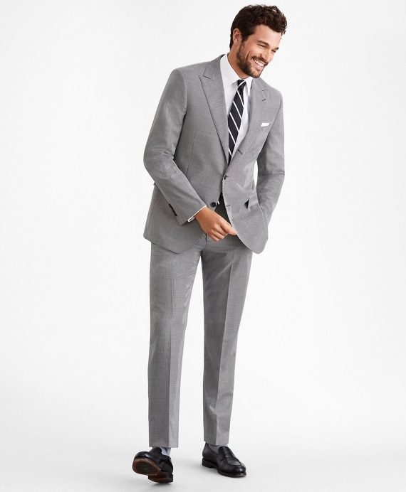 Regent Fit Three-Button Houndstooth 1818 Suit