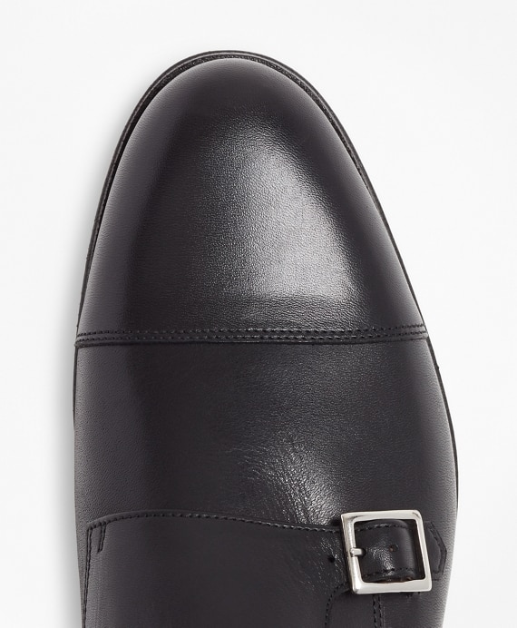 Leather Cap-Toe Monk Straps