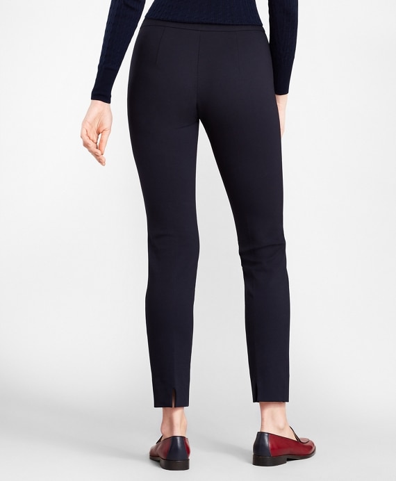 Petite Ponte Knit Ankle Pants