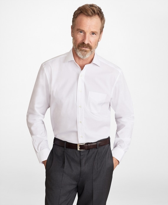 Madison Classic-Fit Dress Shirt, Performance Non-Iron with COOLMAX®, Ainsley Collar Twill