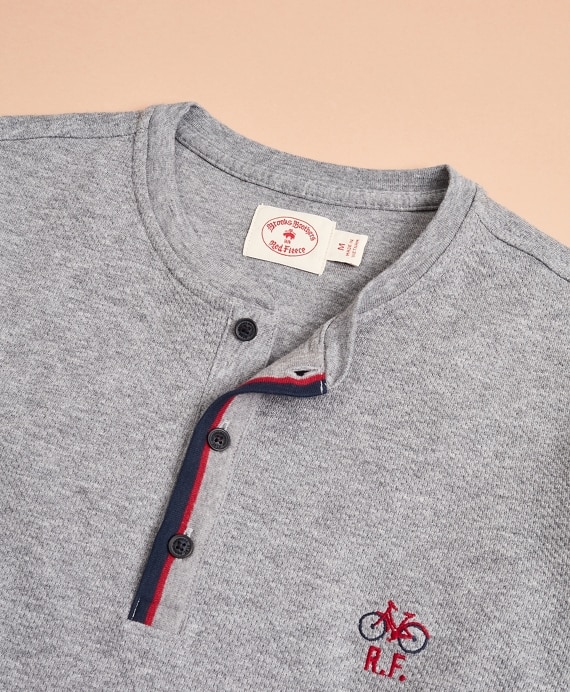 Double-Knit Jacquard Henley