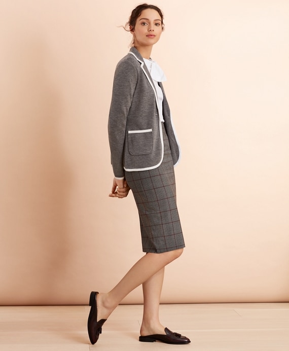 Merino-Wool Knit Rowing Blazer