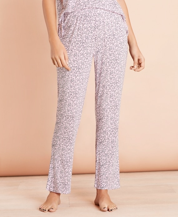 Floral-Print Jersey Pajama Set