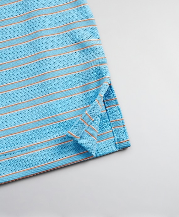 Performance Series Textured Bar Stripe Polo Shirt
