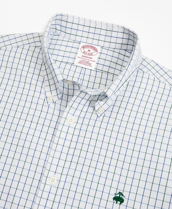 Stretch Madison Classic-Fit Sport Shirt, Non-Iron Windowpane