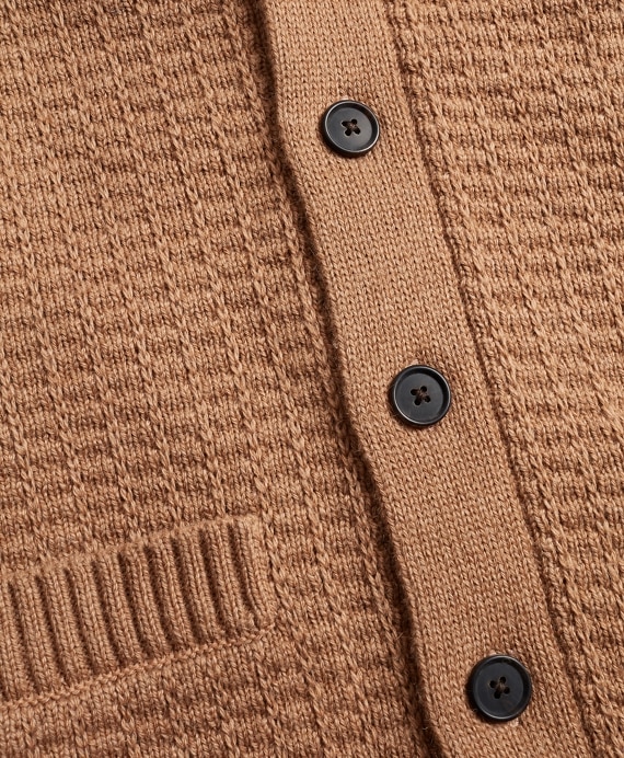 Camel Hair Shawl Collar Cardigan