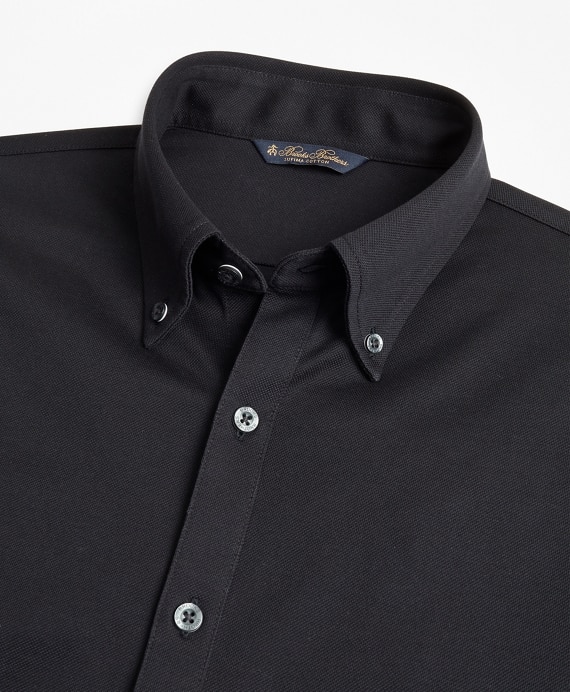 Premium Extra-Fine Supima® Cotton Pique Button-Down Shirt