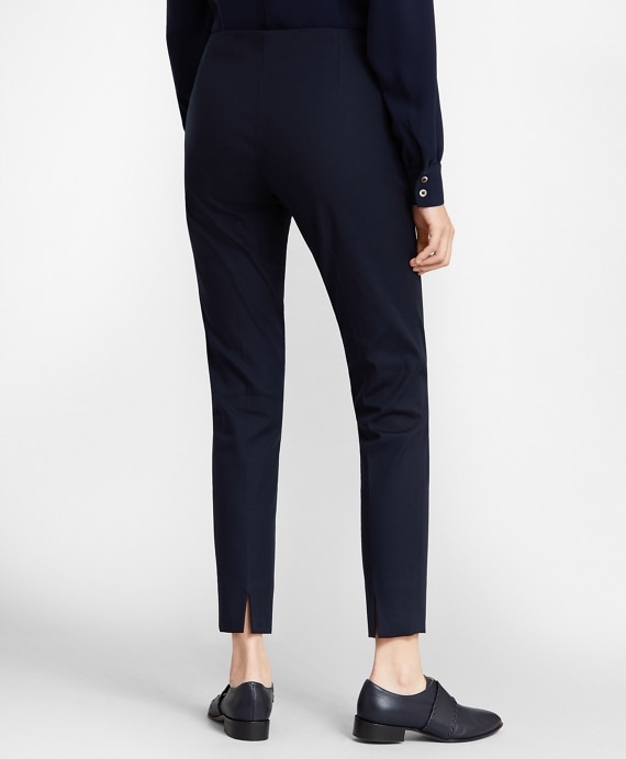Stretch Cotton Ankle Pants