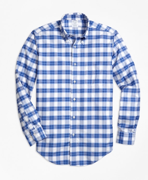 Regent Fit Oxford Plaid Sport Shirt