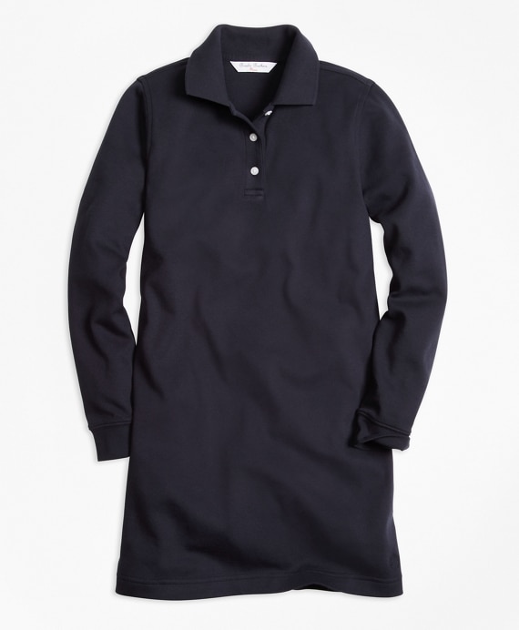 Girls Long-Sleeve Polo Dress