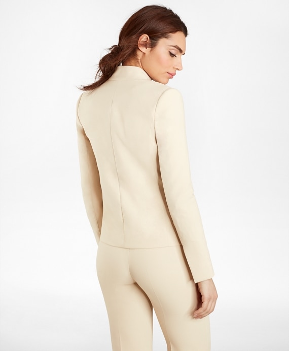 Double-Weave One-Button Jacket