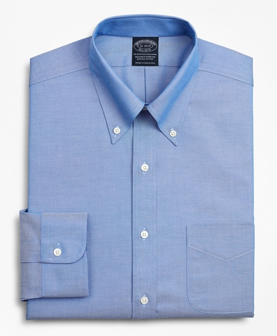 Stretch Big & Tall Dress Shirt, Non-Iron Pinpoint Button-Down Collar