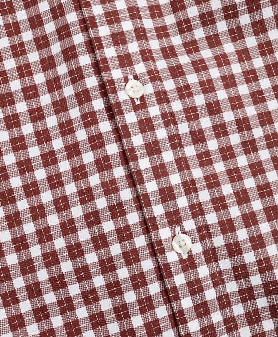 Stretch Regent Fitted Sport Shirt, Non-Iron Micro-Check