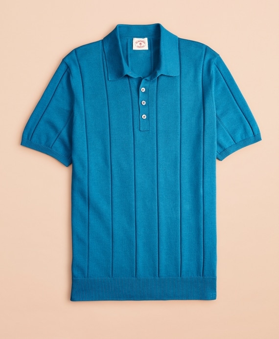 Striped Cotton Sweater Polo