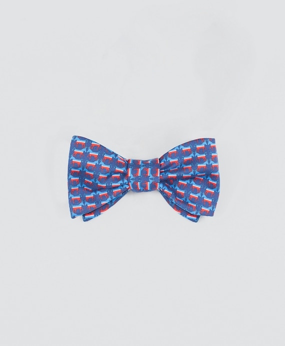 Donkey-Patterned Bow Tie