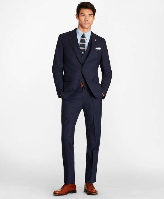 Regent Fit Check Three-Piece 1818 Suit