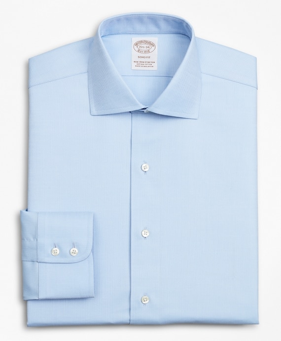 Stretch Soho Extra-Slim-Fit Dress Shirt, Non-Iron Royal Oxford English Collar