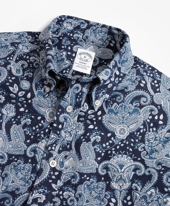 Regent Fit Paisley Flannel Sport Shirt