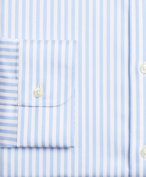 Stretch Soho Extra-Slim-Fit Dress Shirt, Non-Iron Twill English Collar Bold Stripe