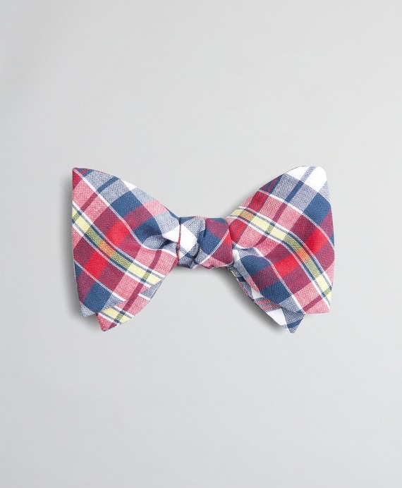 Red Madras Bow Tie