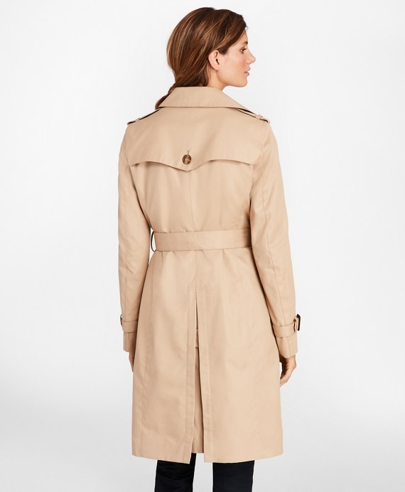 Petite Double-Breasted Trench Coat