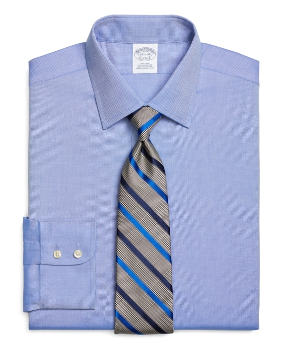 Regent Fitted Dress Shirt, Non-Iron Royal Oxford