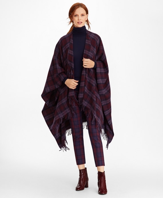Tartan Wool Ruana