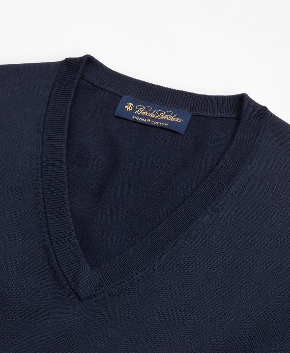 Supima® Cotton V-Neck Sweater