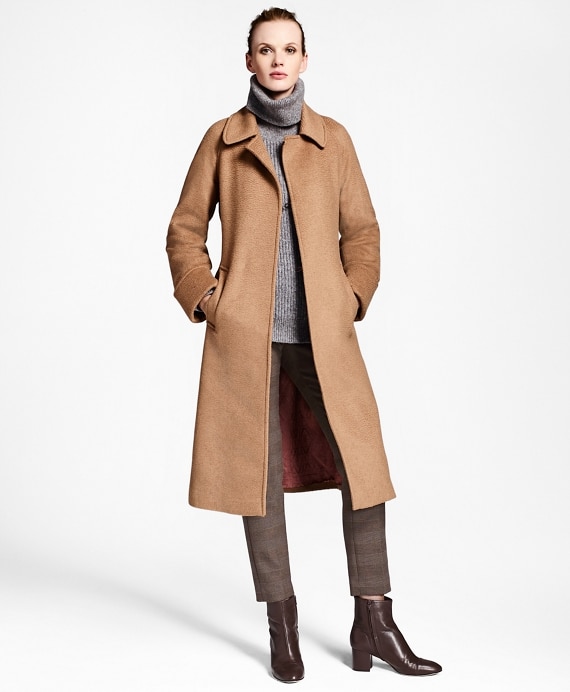 Camel Hair Wrap Coat