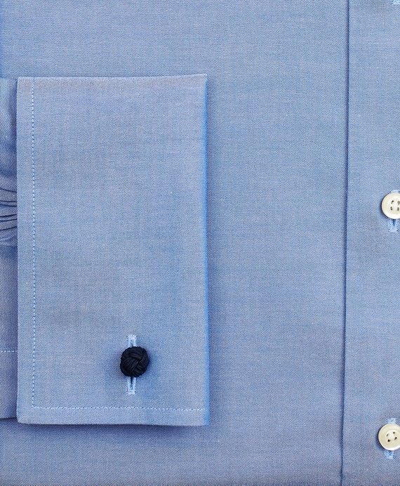 Stretch Milano Slim Fit Dress Shirt, Non-Iron Pinpoint Ainsley Collar French Cuff