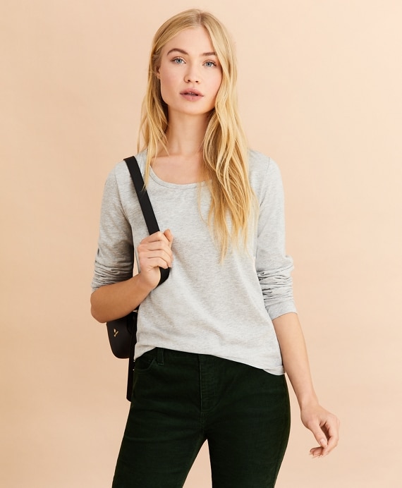 Scoopneck Long-Sleeve T-Shirt