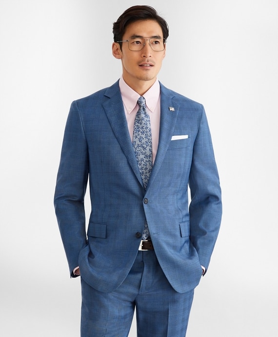 Regent Fit Two-Button Plaid 1818 Suit