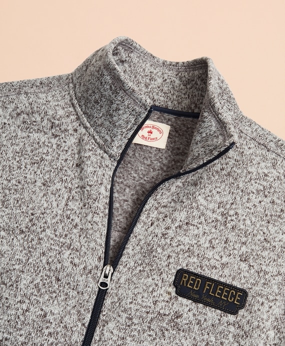 Zip-Up Fleece Sweater Vest