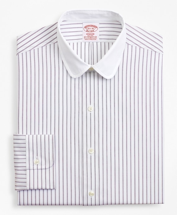 Stretch Madison Classic-Fit Dress Shirt, Dotted-Stripe